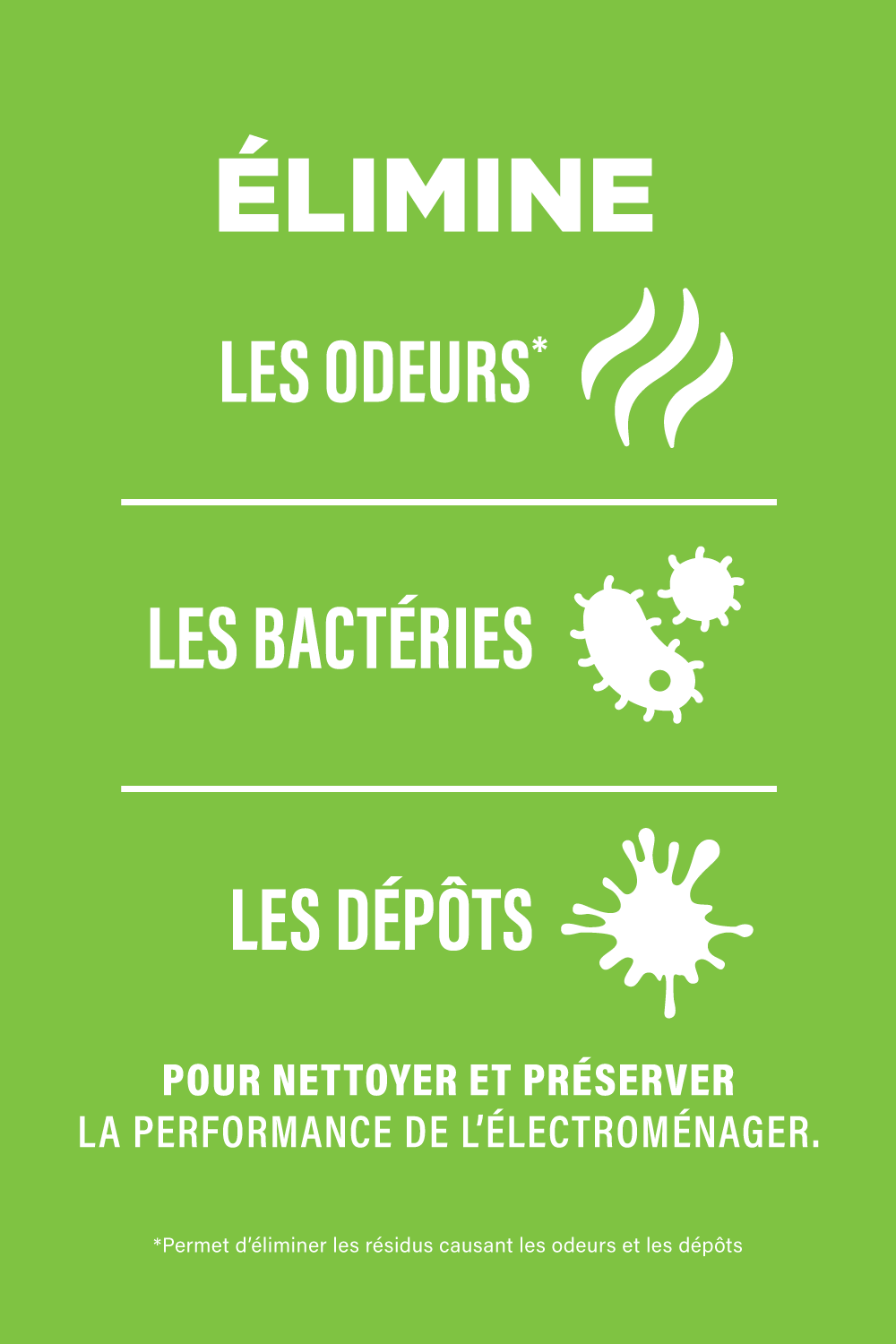 Nettoyant pour laveuse