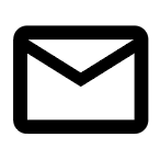 Icône d'enveloppe et PAR LA POSTE 